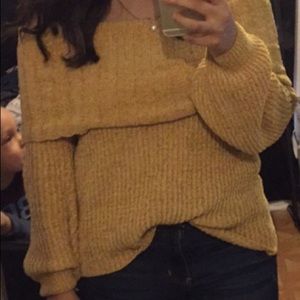 Off the shoulder sweater